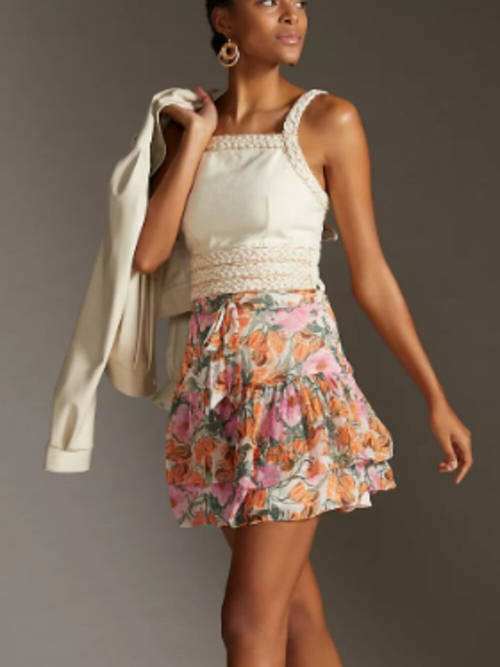 Cecilia Pettersson for Anthropologie | Floral Mini Skirt